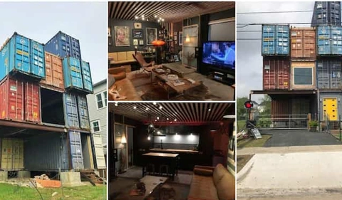 Man Builds House Using 11 Shipping Containers